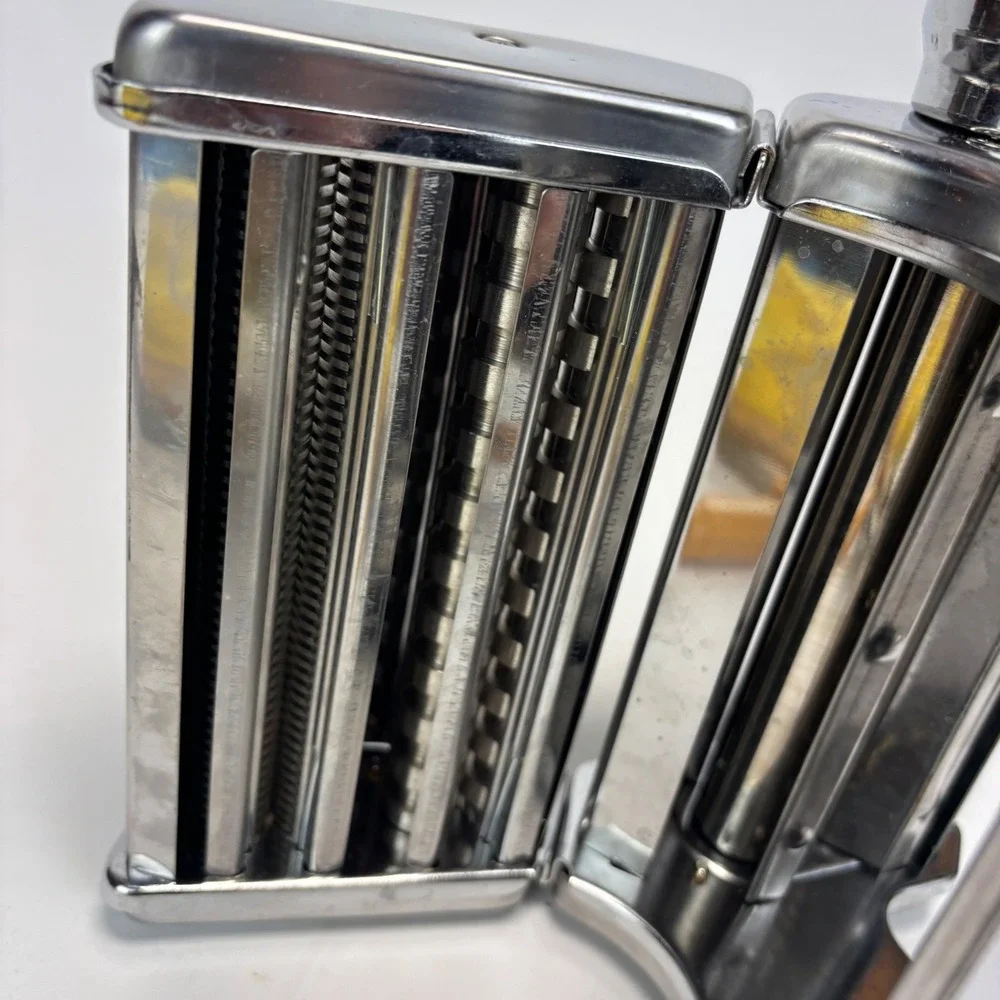 Unbranded Pasta Machine Maker Silver Stainless Steel Manual Roller